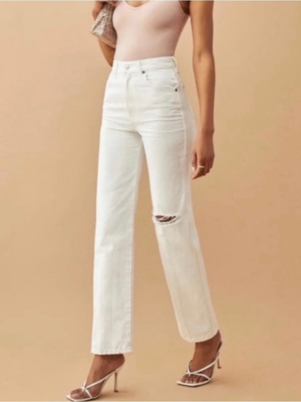 Reformation Cowboy High Rise Straight Jeans - Size 25